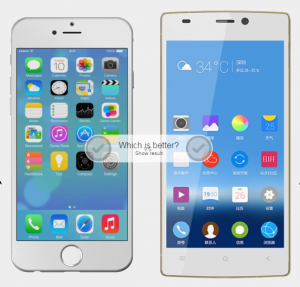 iphone 6 vs gionee S5.5