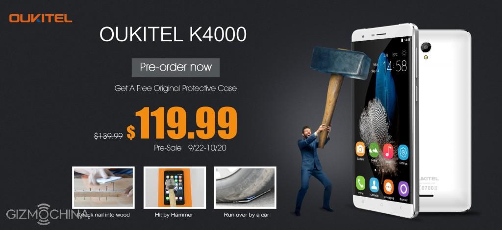 OUKITEL K4000 presale