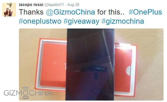OnePlus 2 GiveAway Winner