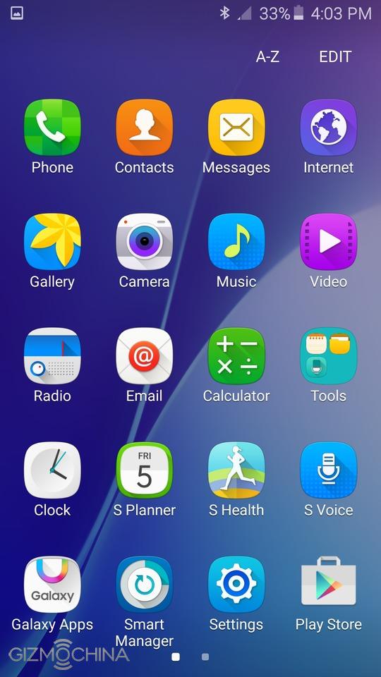 a5 2016 screen