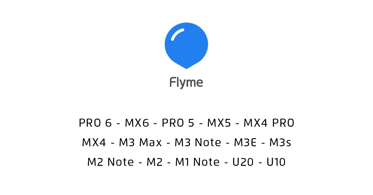 Flyme 6 Supported Devices