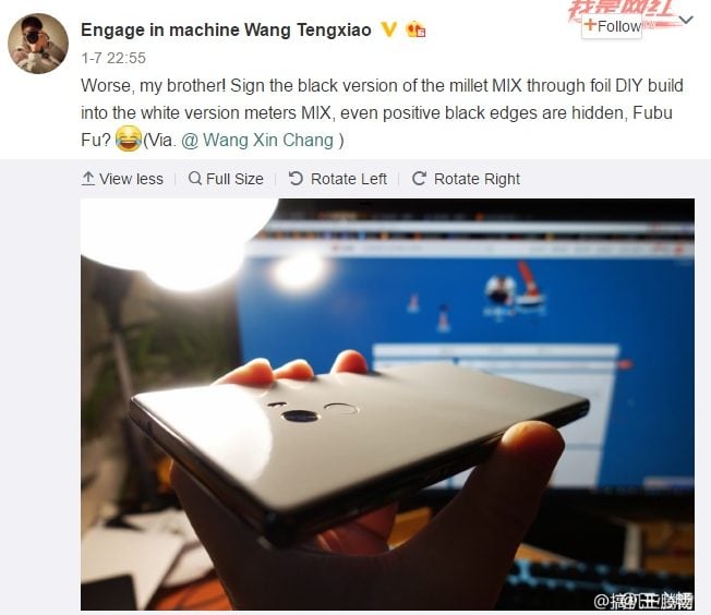 Xiaomi Mi MIX White DIY