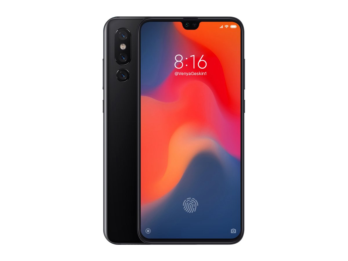 Xiaomi Mi 9 render appears with probable specifications - Gizmochina
