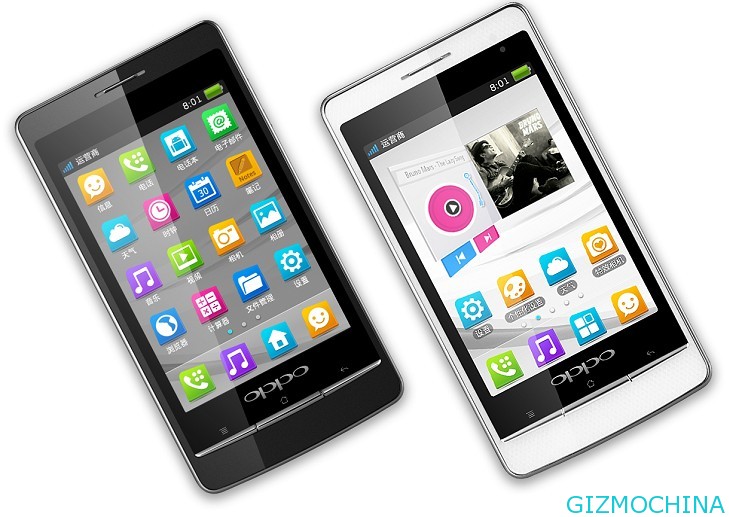 Oppo R801 white version support dual-card dual standby - Gizmochina