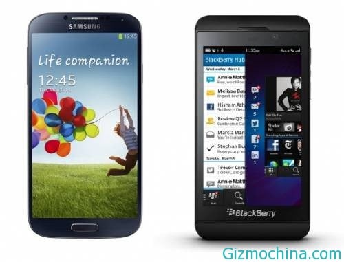 Samsung Galaxy S 4 vs BlackBerry Z10 comparison
