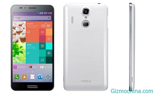 Pantech Vega Secret Up, comes with fingerprint scanner