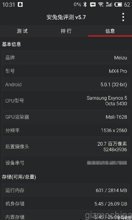 Meizu MX4 Pro spotted running Android 5.0.2, update coming soon!