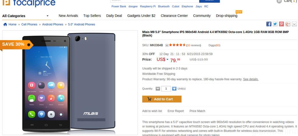 mlais m9 focal price