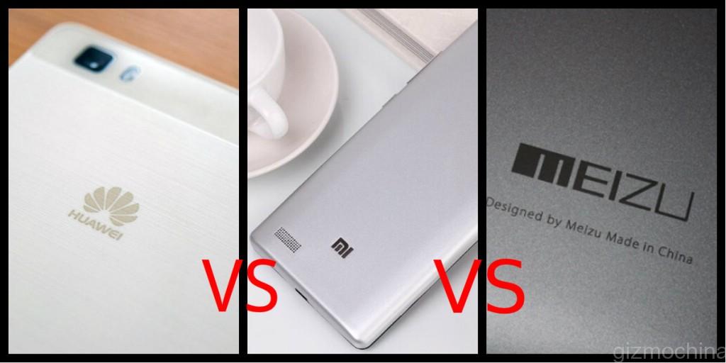 Meizu vs huawei vs xiaomi