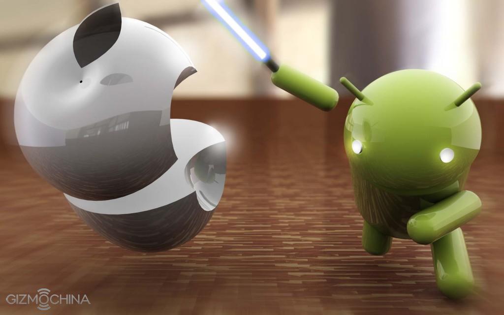 apple vs android wallpaper