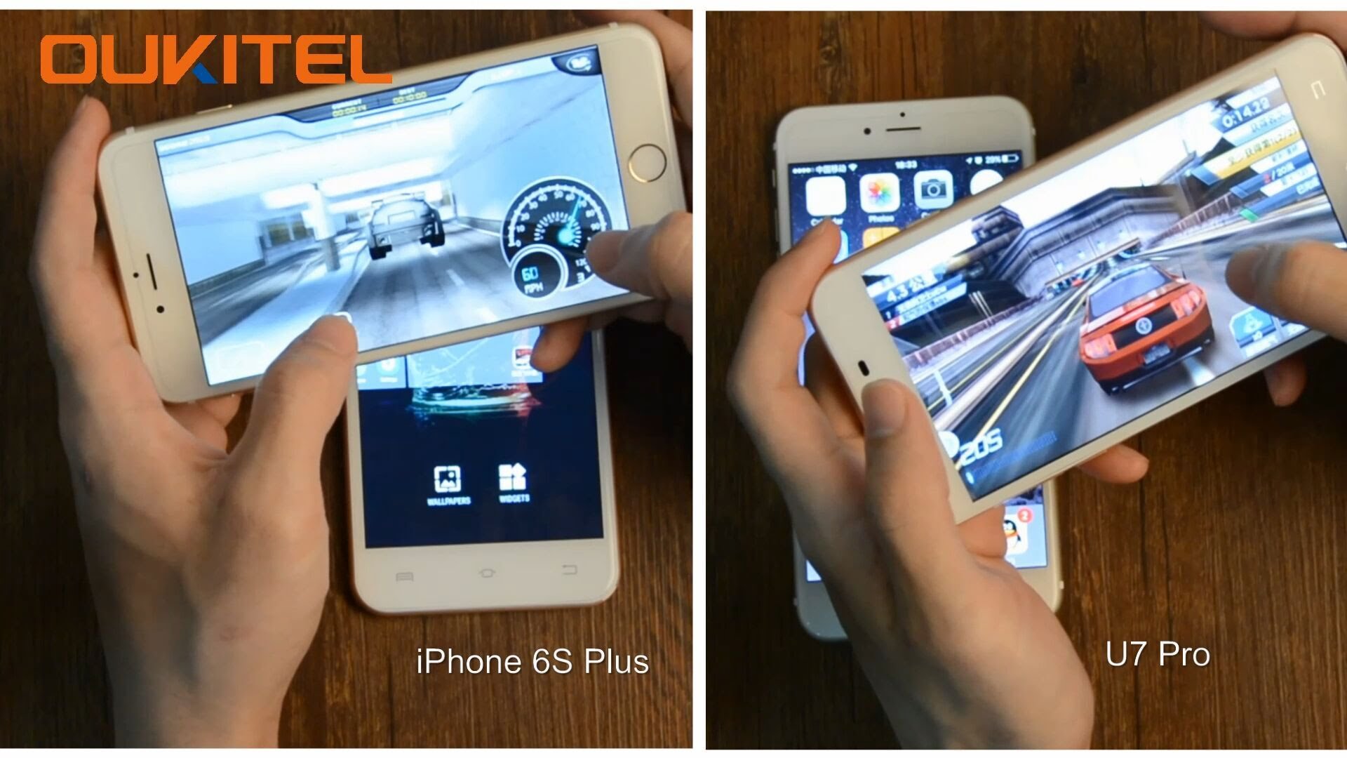 iPhone 6S Plus vs OUKITEL U7 Pro