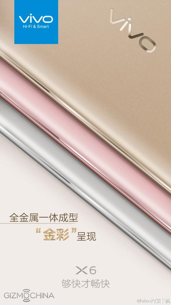 vivo x6 color options