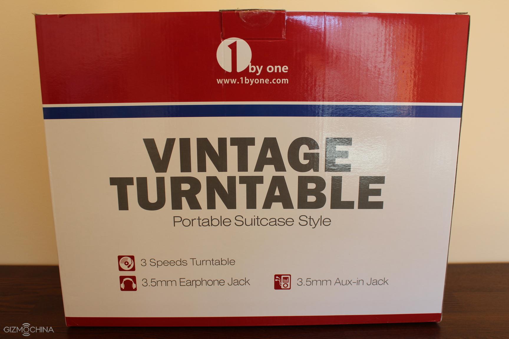 1byone suitcase style turntable