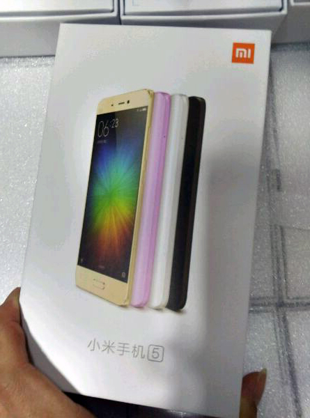 Xiaomi Mi 5 Retail Box Leaked, Reveals Four Different Colors - Gizmochina