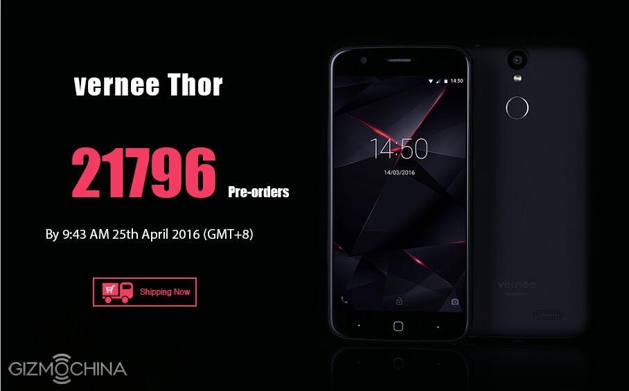 vernee thor preorder amount