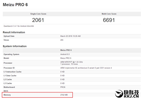 meizu pro 6 lite geekbench