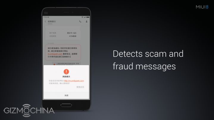 miui 8 sms fraud detection