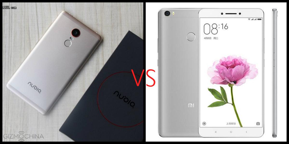 nubia z11 max vs xiaomi mi max