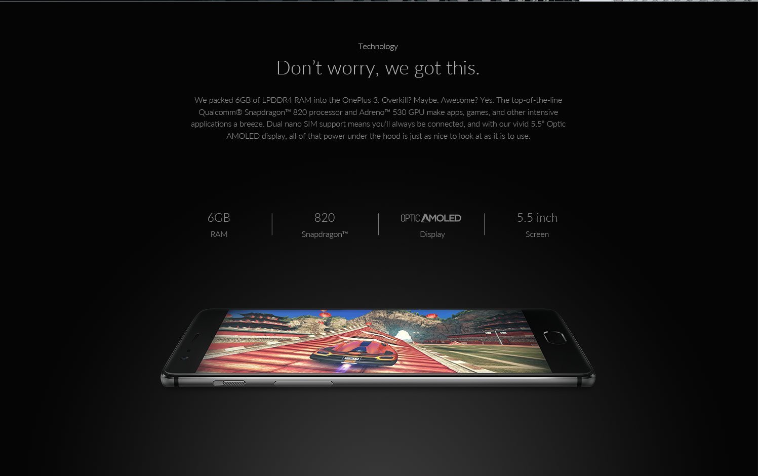 oneplus 3 specs