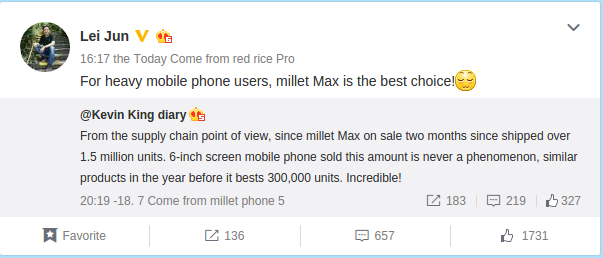 mi max sales ceo comment