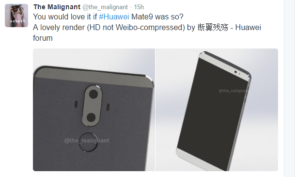 Huawei mate 9 render 3