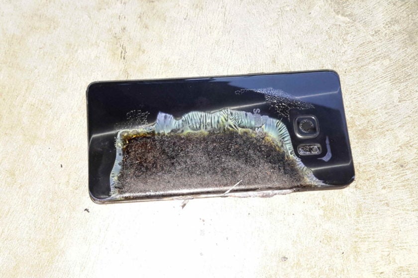 Exploded Galaxy Note 7
