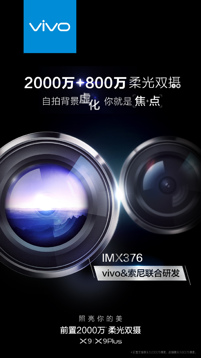 Vivo Confirms 20MP Sony IMX376 + 8MP Front Dual Cameras On the Vivo X9