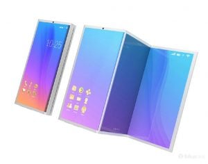 Foldable display smartphone concept