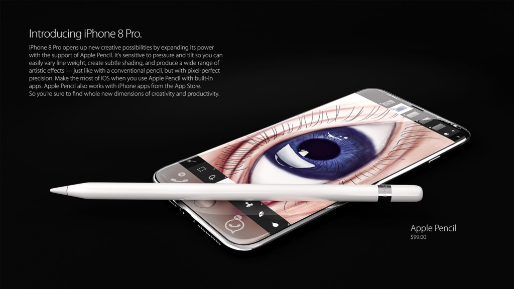 iPhone 8 concept - Apple Pencil