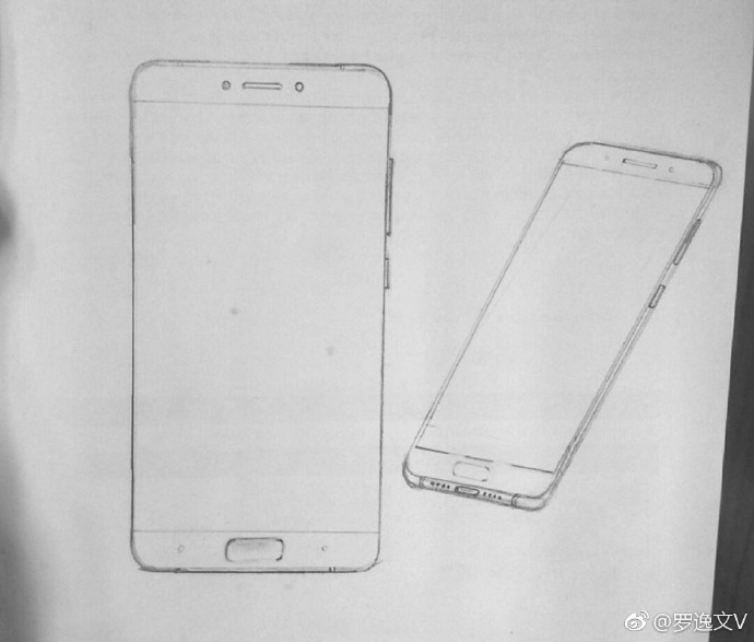 Xiaomi Mi 6 Sketch Front Panel