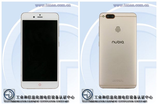 nubia Z17 mini TENAA