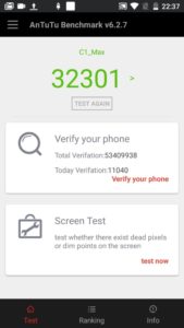 elephone c1 max antutu