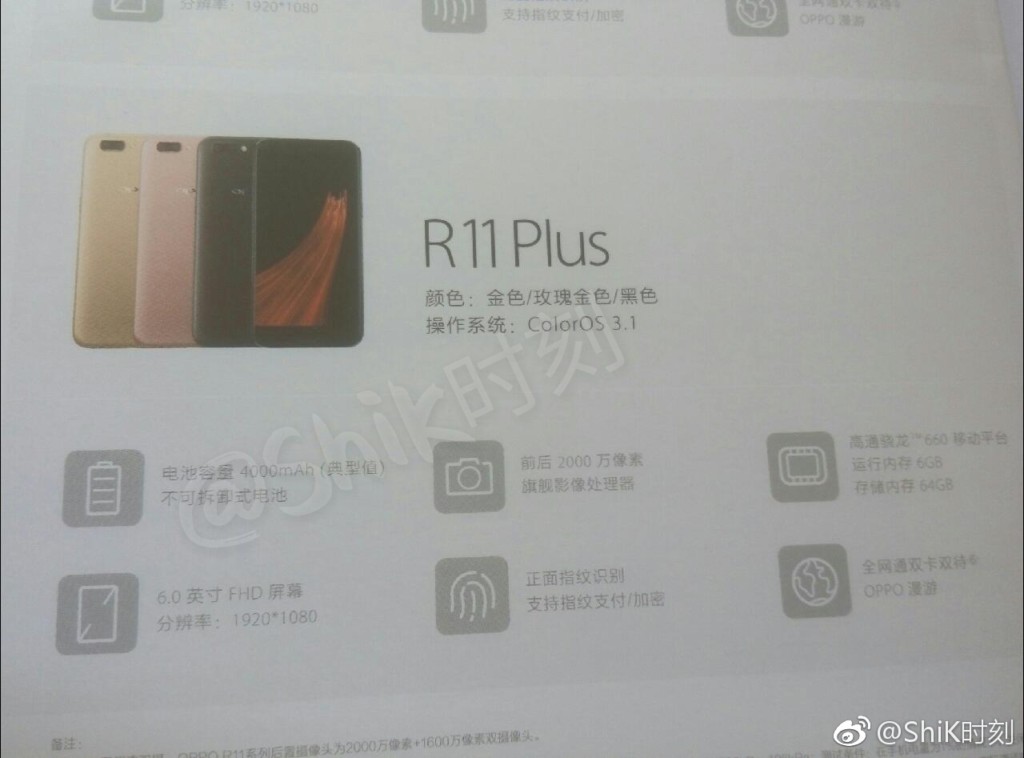 Oppo R11 Plus