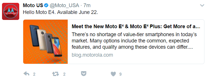 Moto E4 and Moto E4+