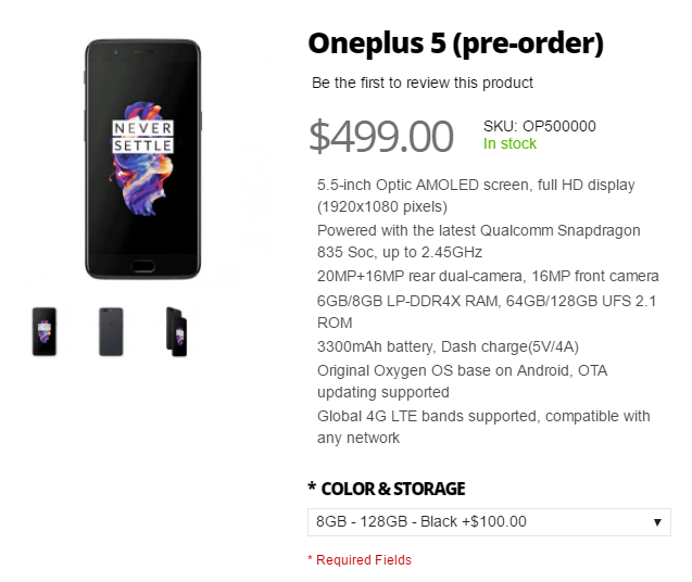 OnePlus 5 Giztop