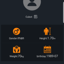 Cubot S1 user interface1