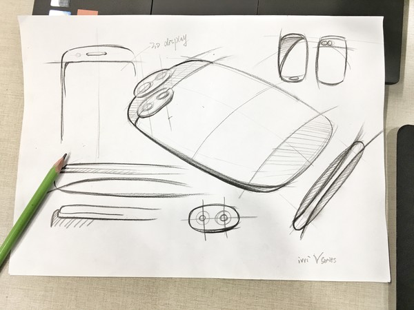 Sketch of 2nd-Gen Ivvi 3D Phone Leaks, Sports Dual Rear Cameras Ivvi 3D Display Phone