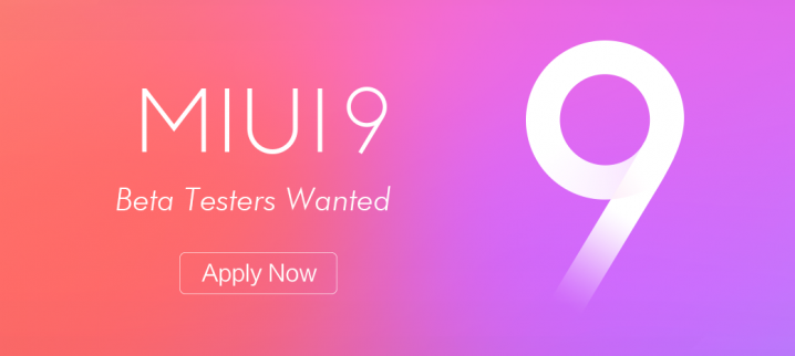 MIUI 9 beta testers