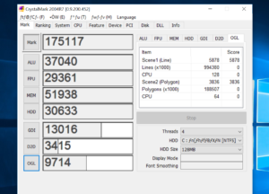 crystal mark benchmark