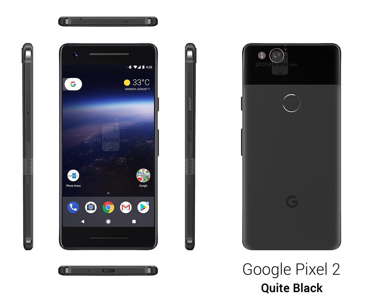 Google Pixel 2 and Pixel 2 XL size comparison - PhoneArena