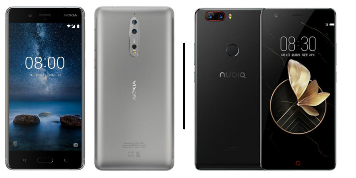 Nokia 8 vs Nubia Z17