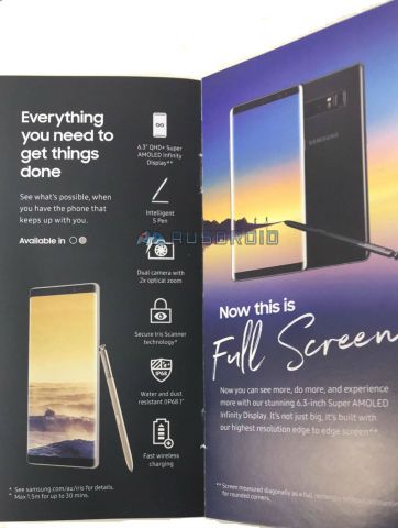 Galaxy Note 8 Brochure