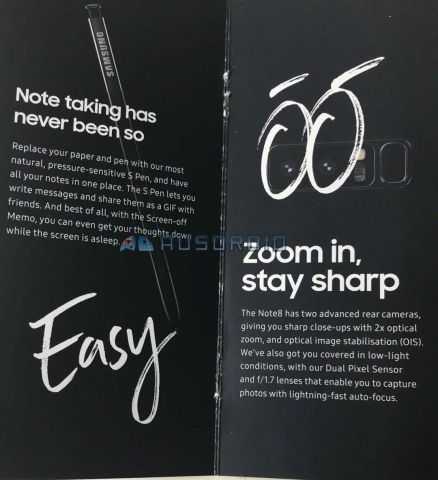 Galaxy Note 8 Brochure