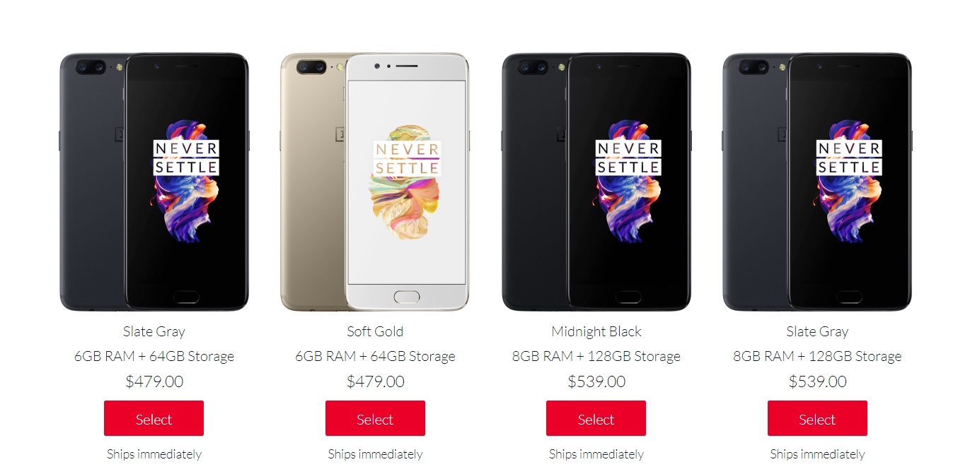 OnePlus 5 Slate Gray 8GB RAM version
