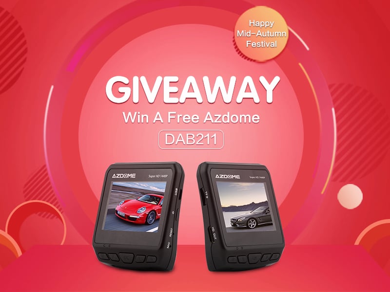 Gizmochina Giveaway – Win a Free Azdome DAB211 Car DVR Recorder giveaway