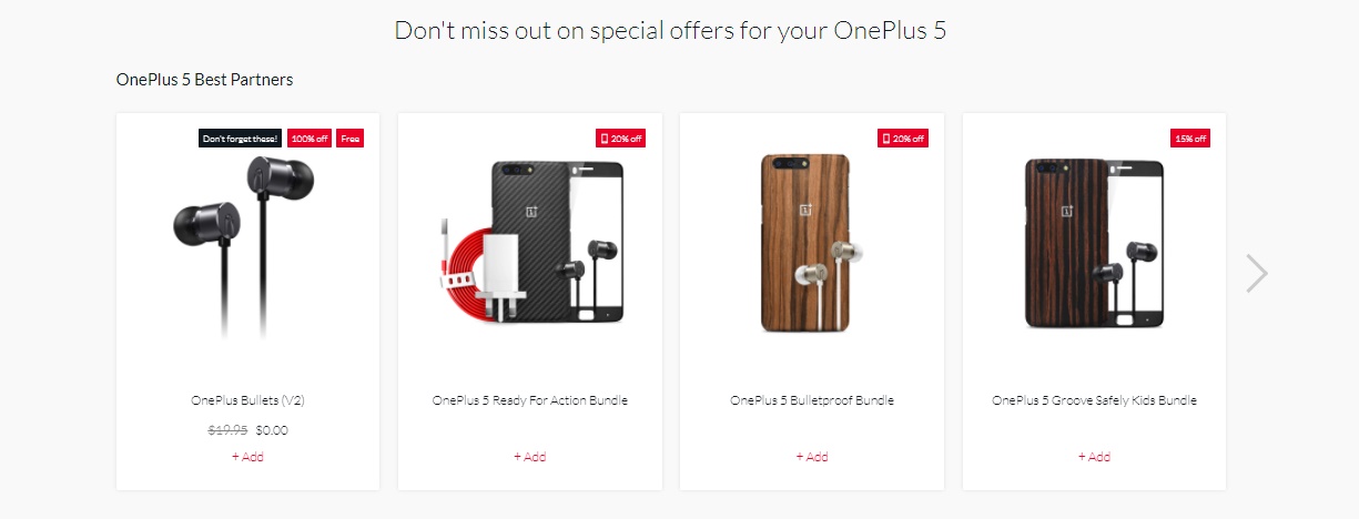OnePlus 5 Bullet V2 promo