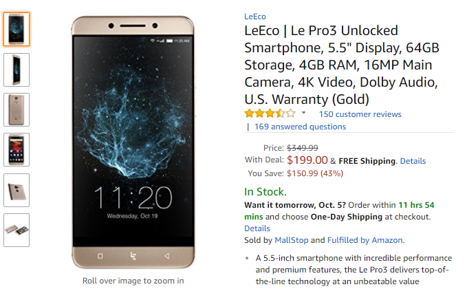 Le Pro 3 Amazon