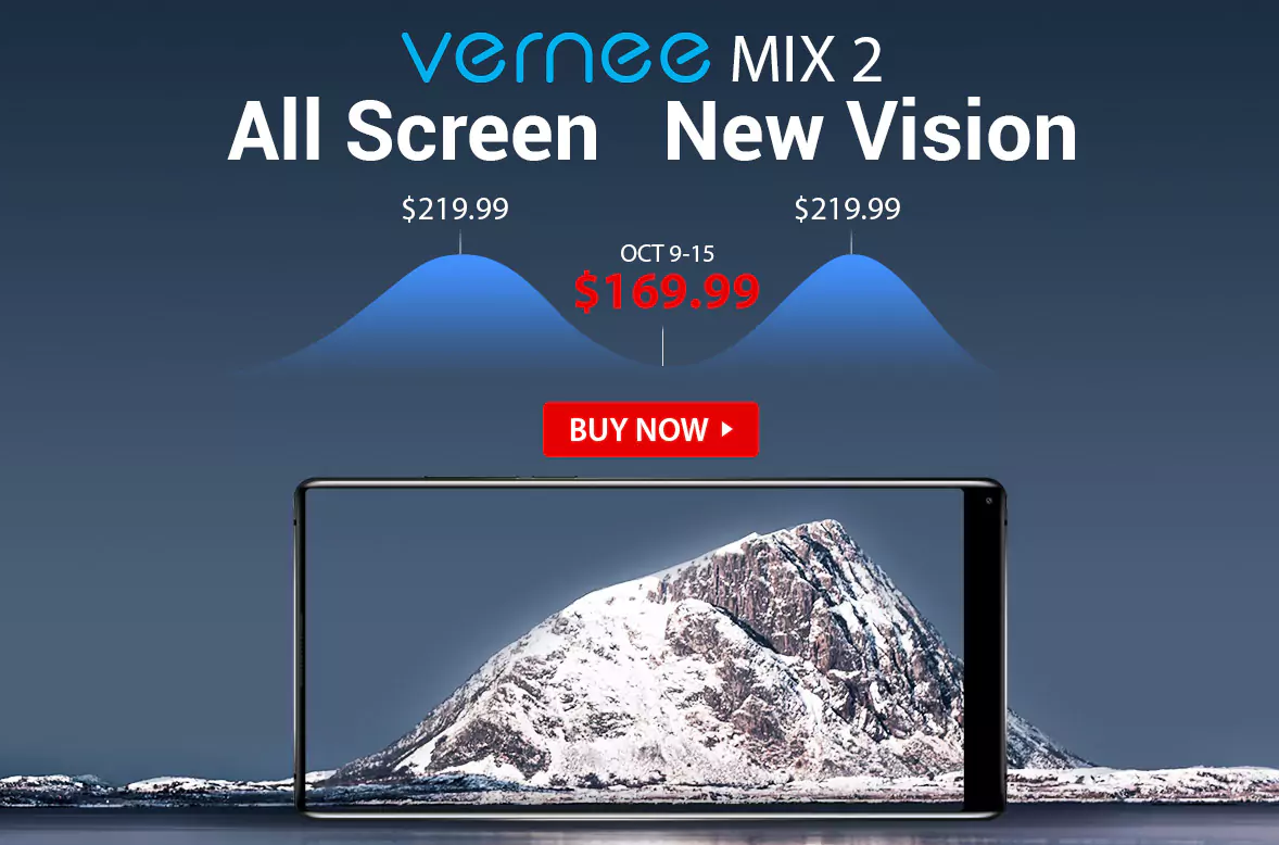Vernee MIX 2 Promo Sees Price Drop To $169.99 On Gearbest Vernee MIX 2 promo