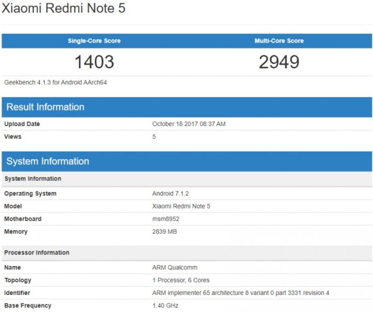 note 20 geekbench 5