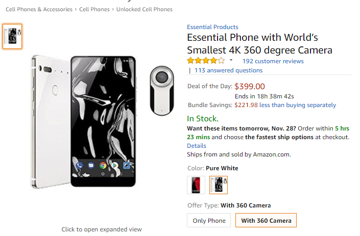 Essential Phone Cyber Monday